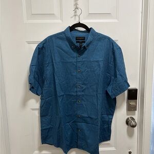 Banana Republic Teal Casual Button-Down Shirt